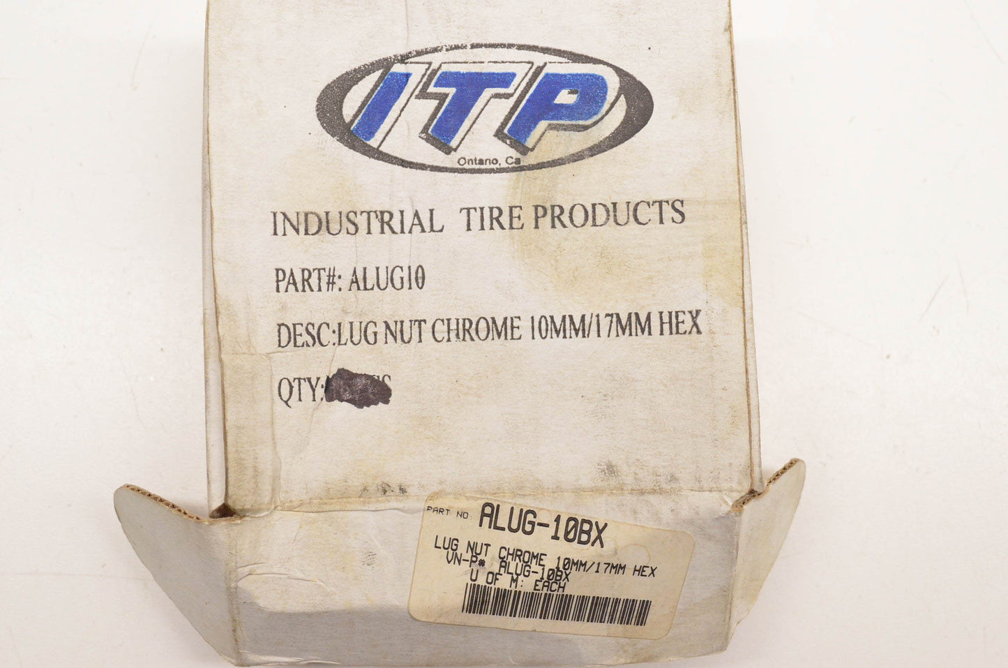 ITP ALUG-10BX Chrome Lug Nuts 100mm/17mm Hex Qty 15 NOS