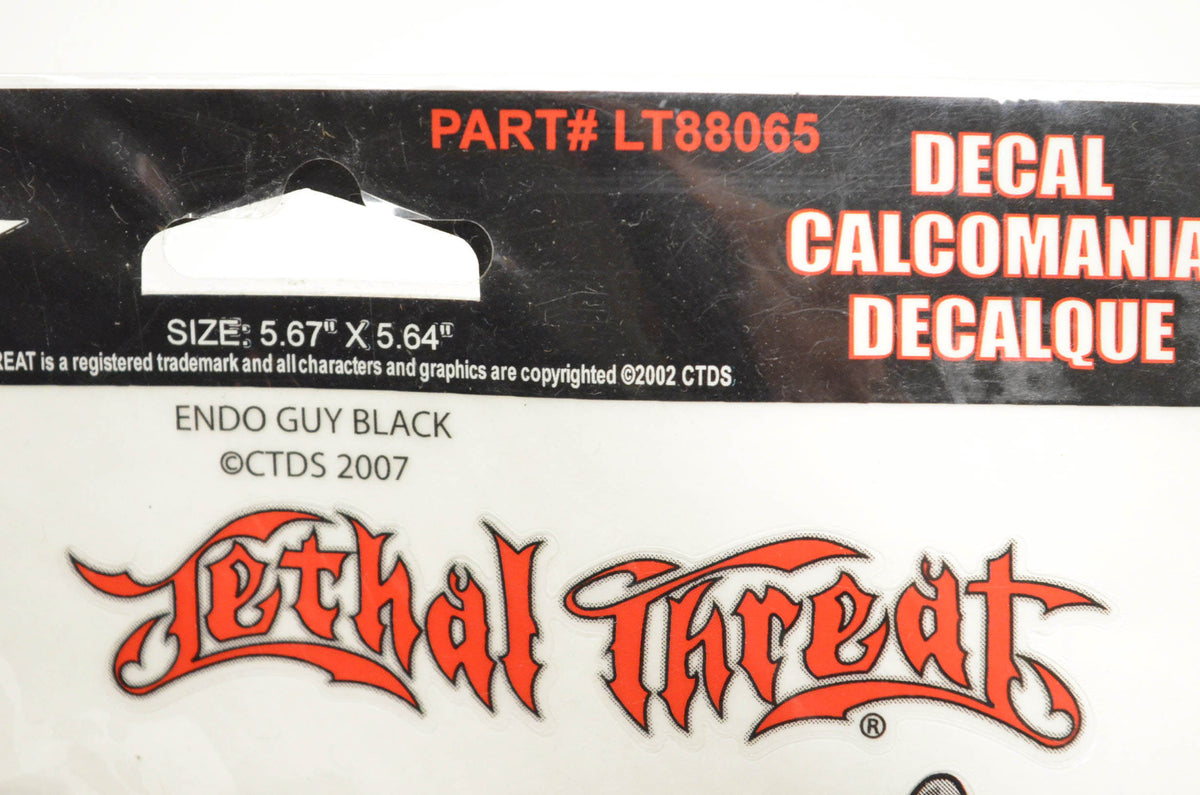 Lethal Threat LT88065 Endo Guy Black Decal Sheet NOS