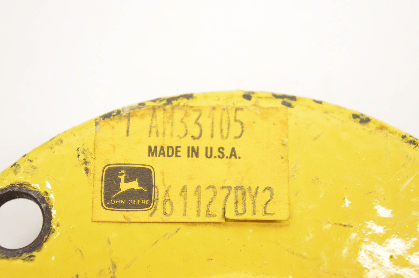 New OEM John Deere AM33105, 961127DY2 Gearbox Cover Plate NOS