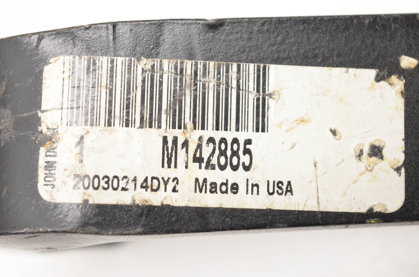 New OEM John Deere M142885 Skid Plate NOS