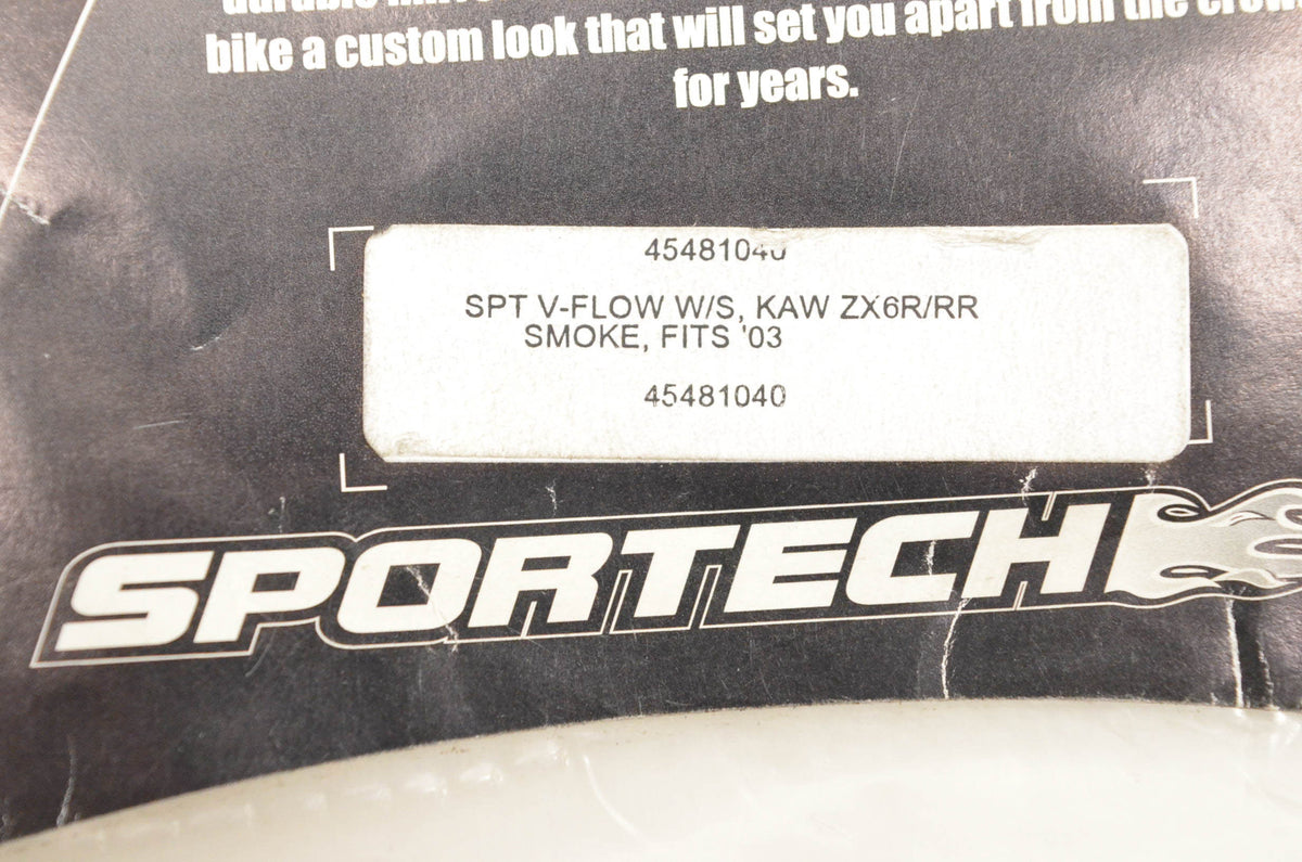 Sportech 45481040 V Flow Smoke Tint Windscreen NOS