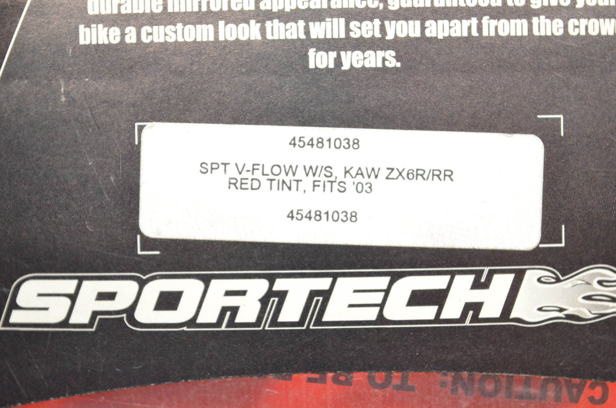 Sportech 45481038 V Flow Red Tint Windscreen NOS