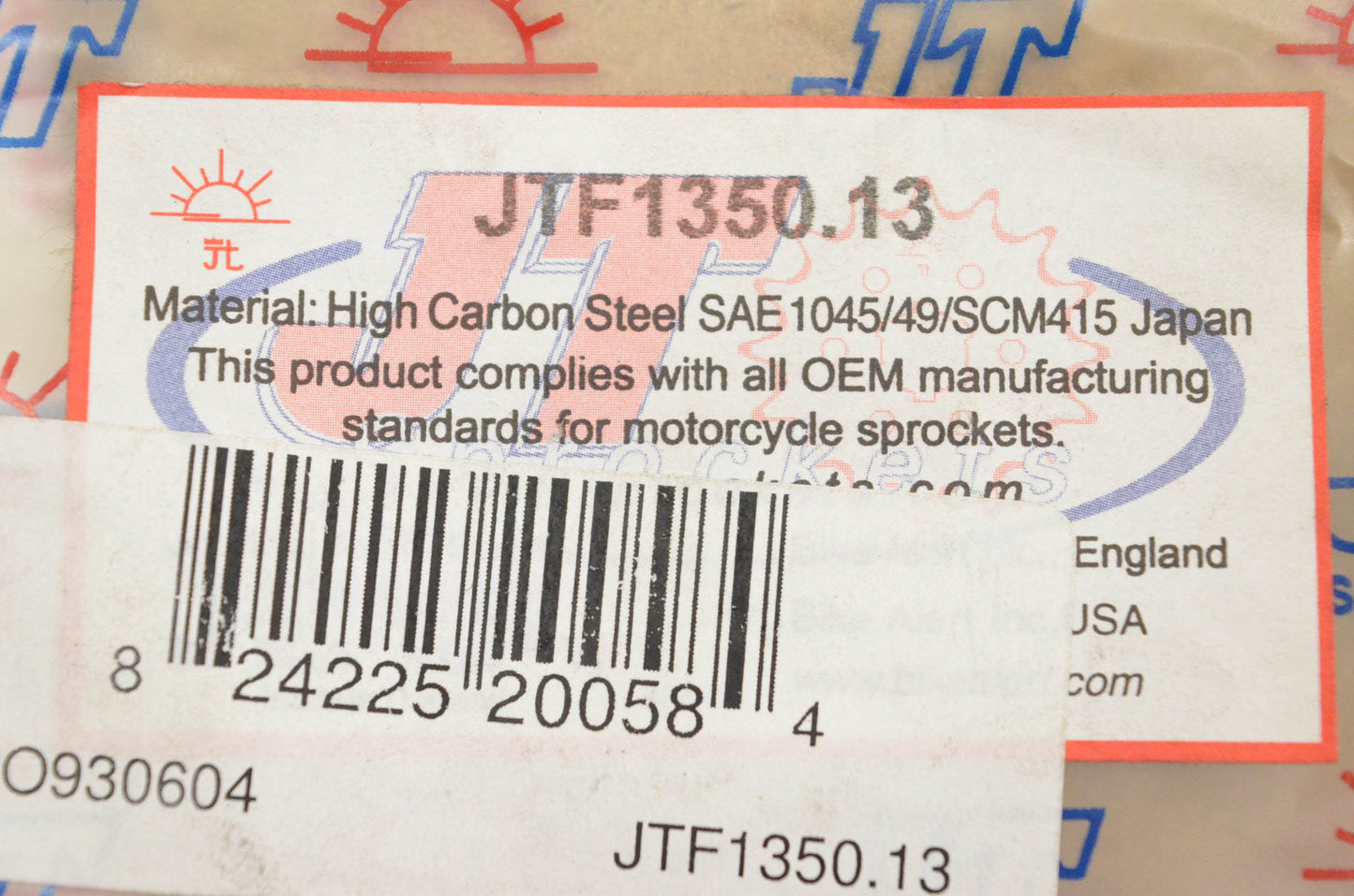 JT Sprockets JTF1350-13, PO930604 Sprocket NOS