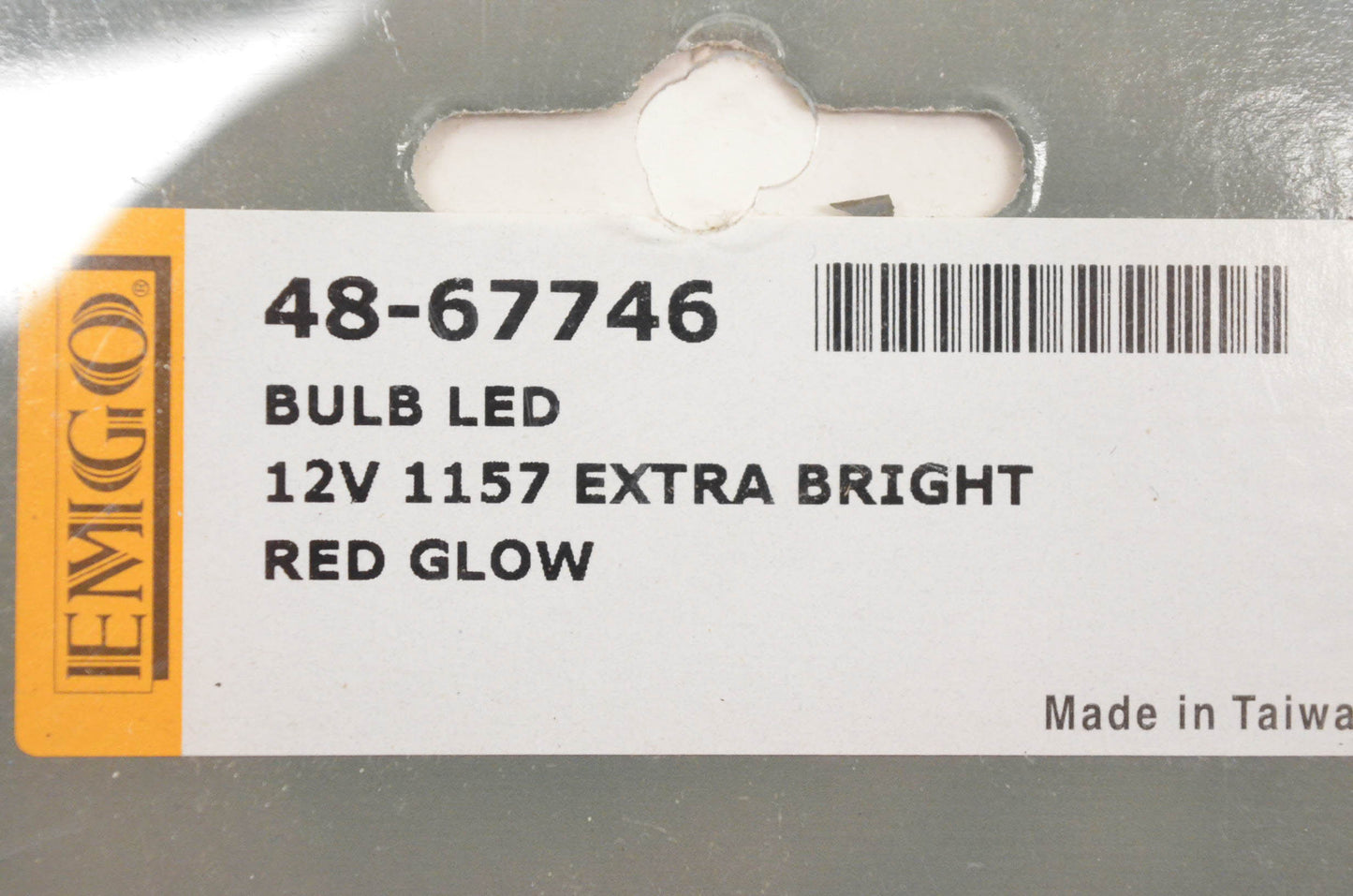 Emgo 48-67746 1157 12v Extra Bright Red Glow LED Bulb NOS