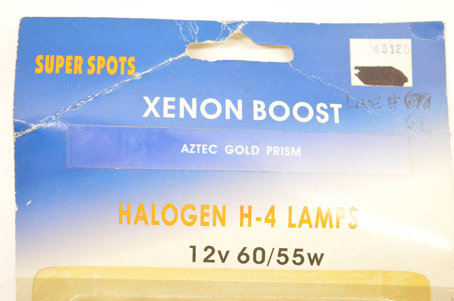 Wixtech 43120 Super Spots Xenon Boost Halogen H4 Aztec Gold Prism Bulb NOS