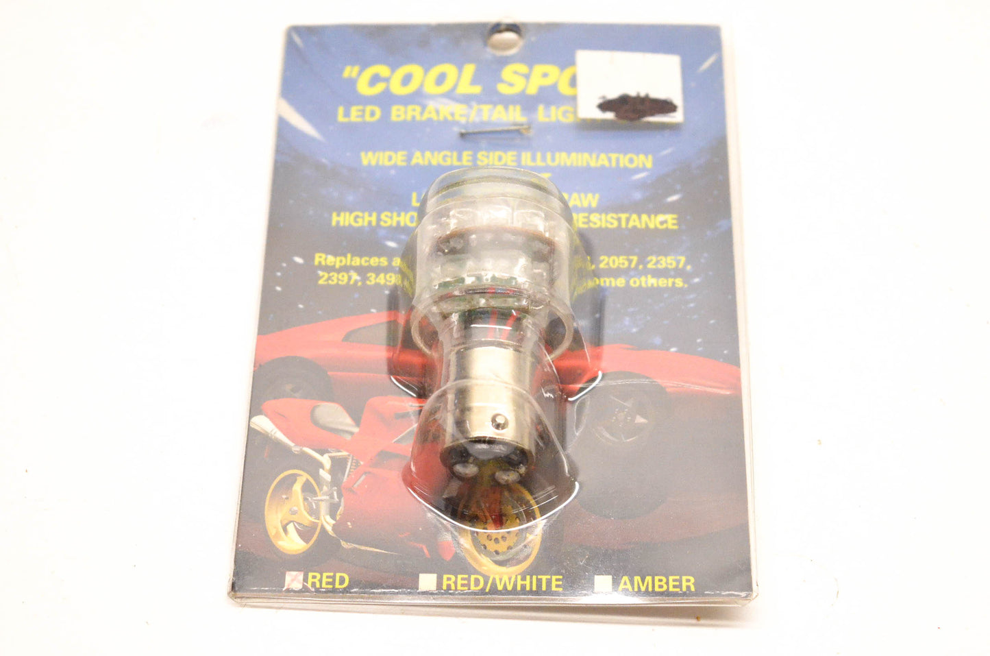 Wixtech 43278 Cool Spots Red LED Brake Tail Light Bulb NOS