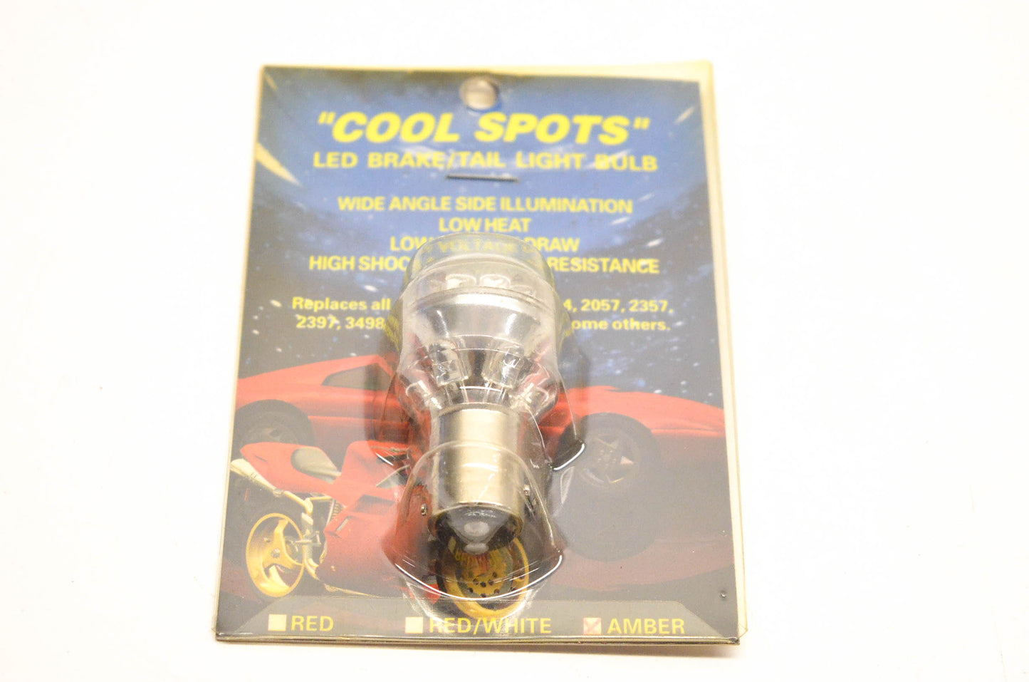 Wixtech 43279 Cool Spots Amber LED Brake Tail Light Bulb NOS