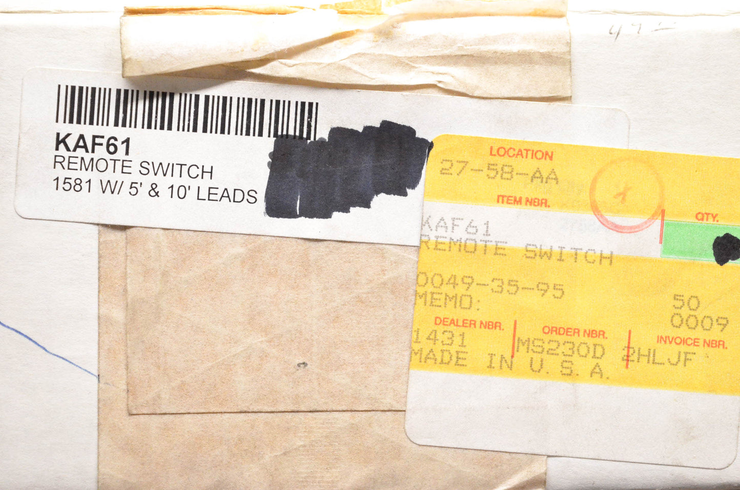 New OEM Kawasaki KAF61 Remote Switch Kit NOS