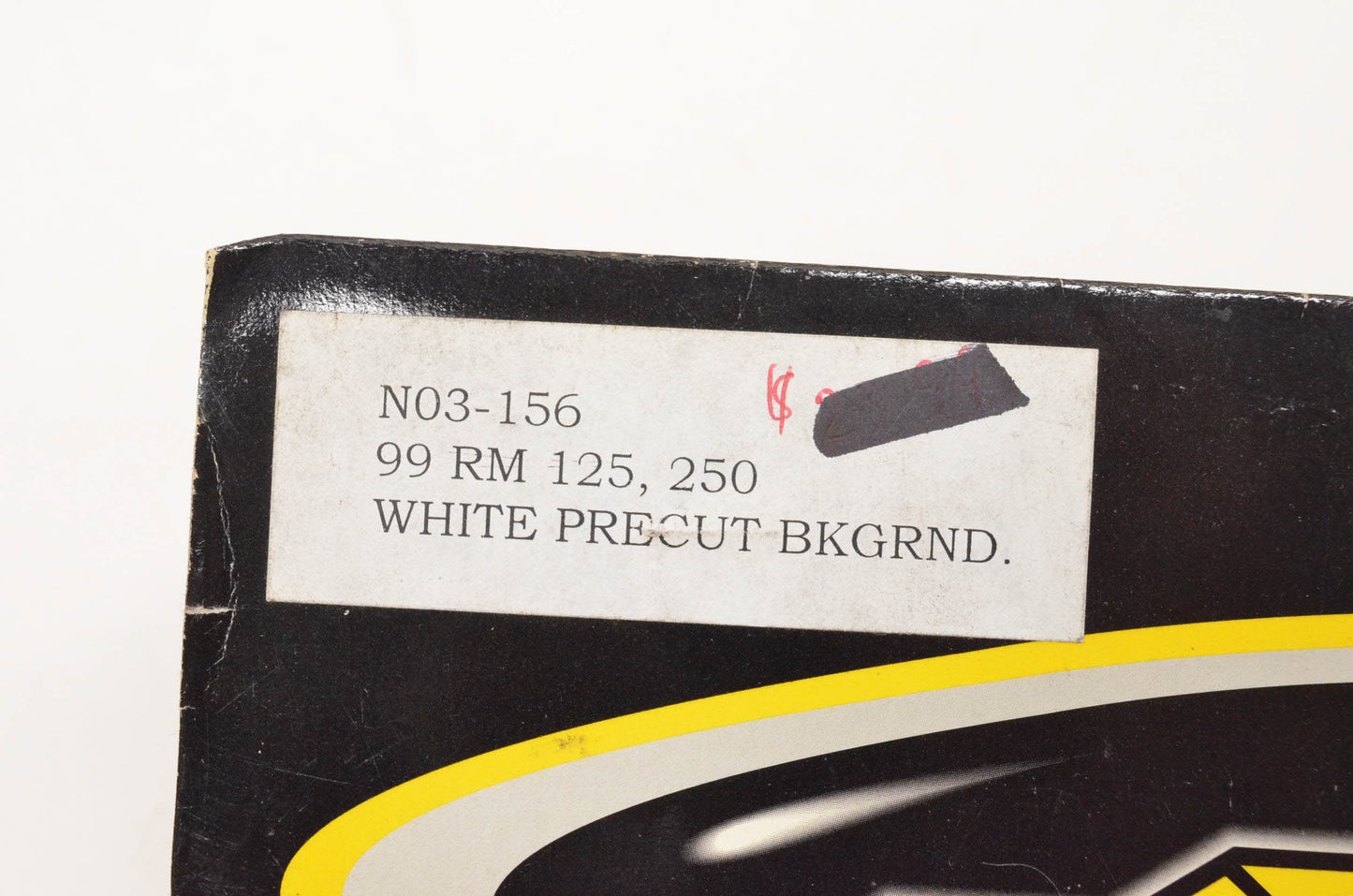 N Style N03-156, 542092 Pre Cut Number Plate White Background Kit NOS