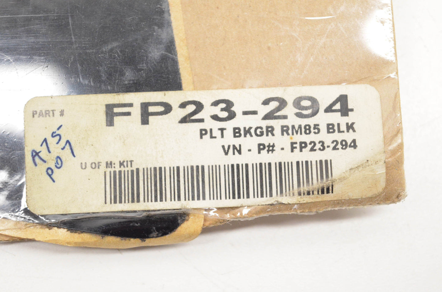 Factory Concepts FP23-294 Pre Cut Number Plate Black Background Kit NOS