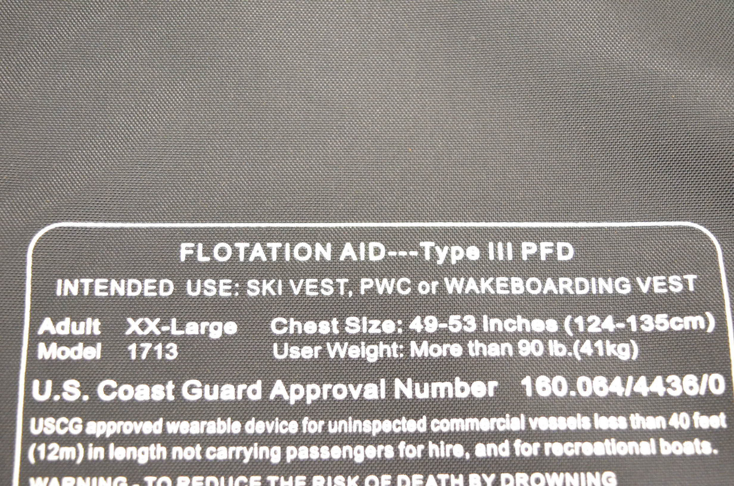 Sea Doo 1713 Adult Life Vest XXL