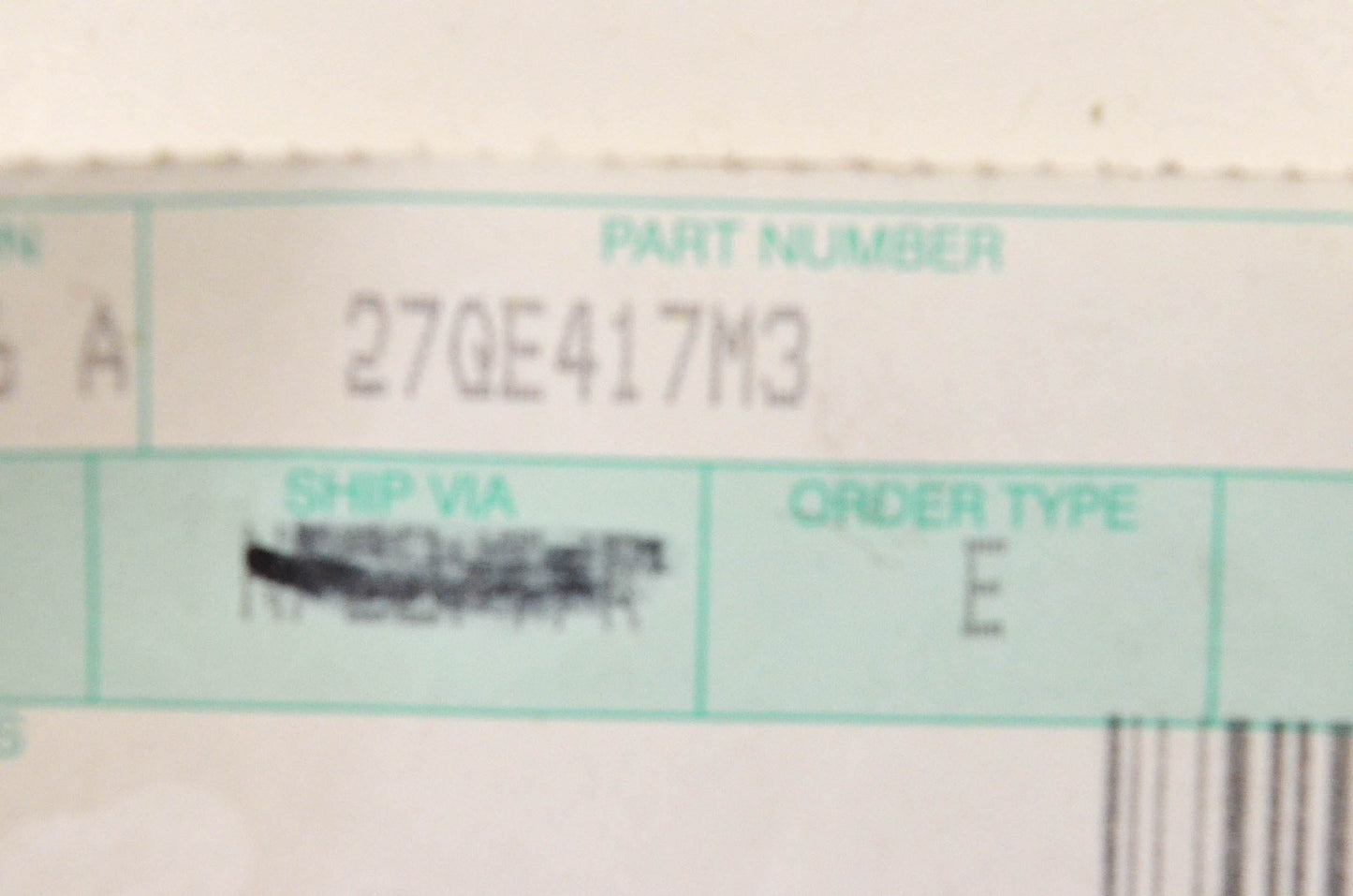 Mack 27QE417M3 Air Drier Bracket NOS