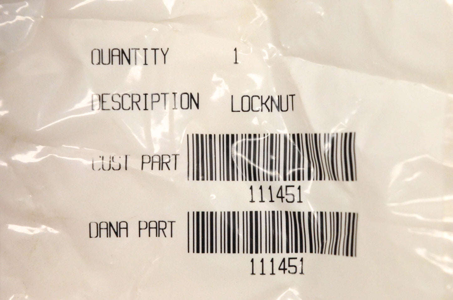 Dana Spicer 111451 Locknut NOS