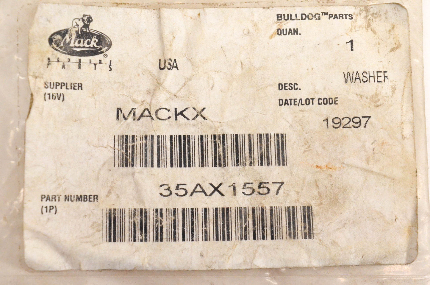 Mack 35AX1557 Washer NOS