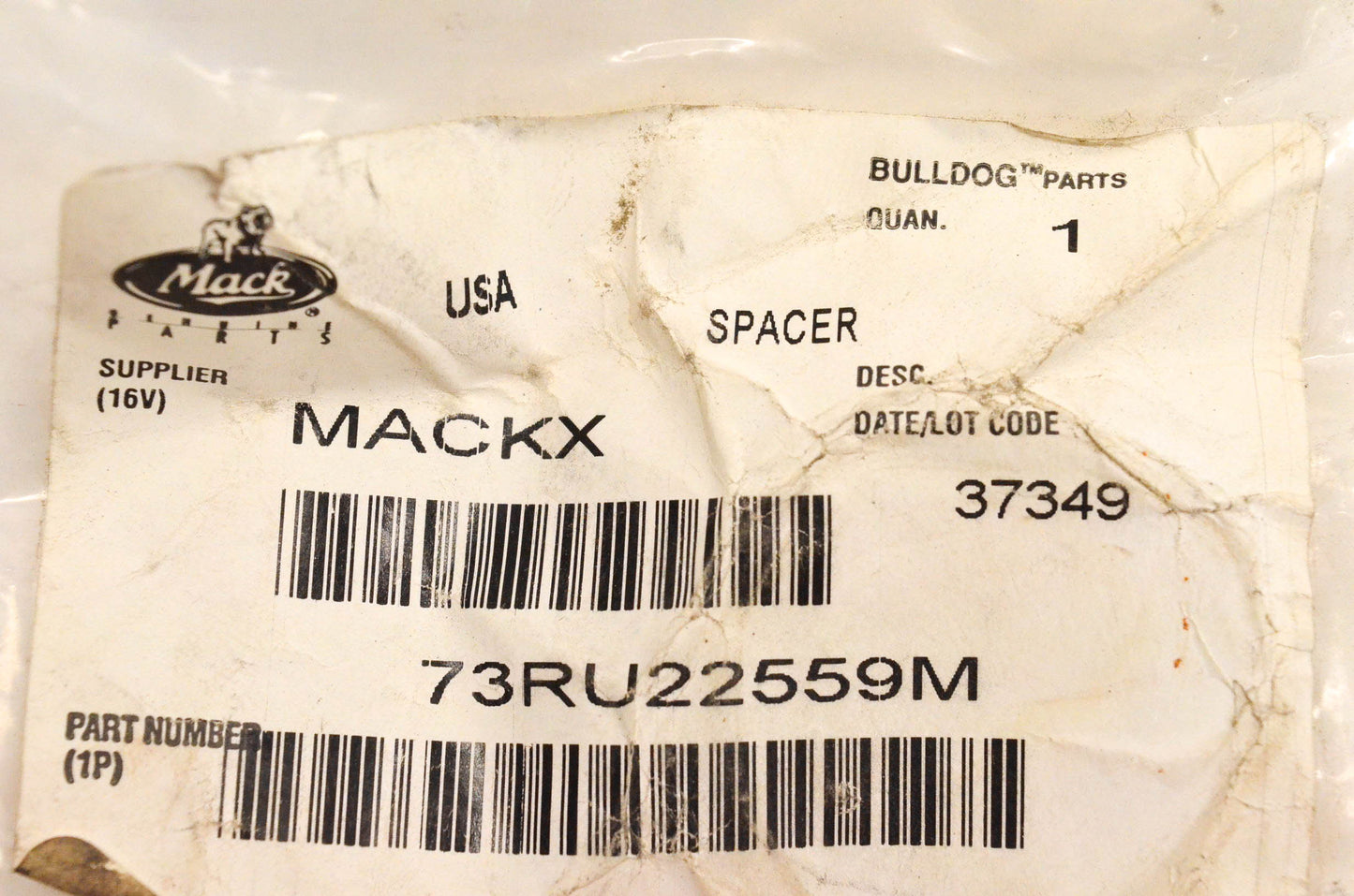 Mack 73RU22559M Spacer NOS