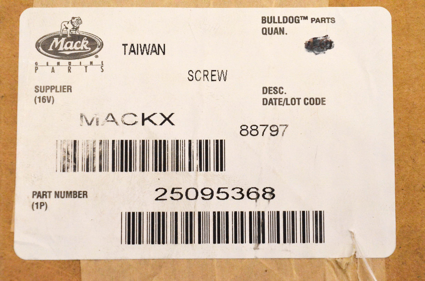 Mack 25095368 Screw NOS