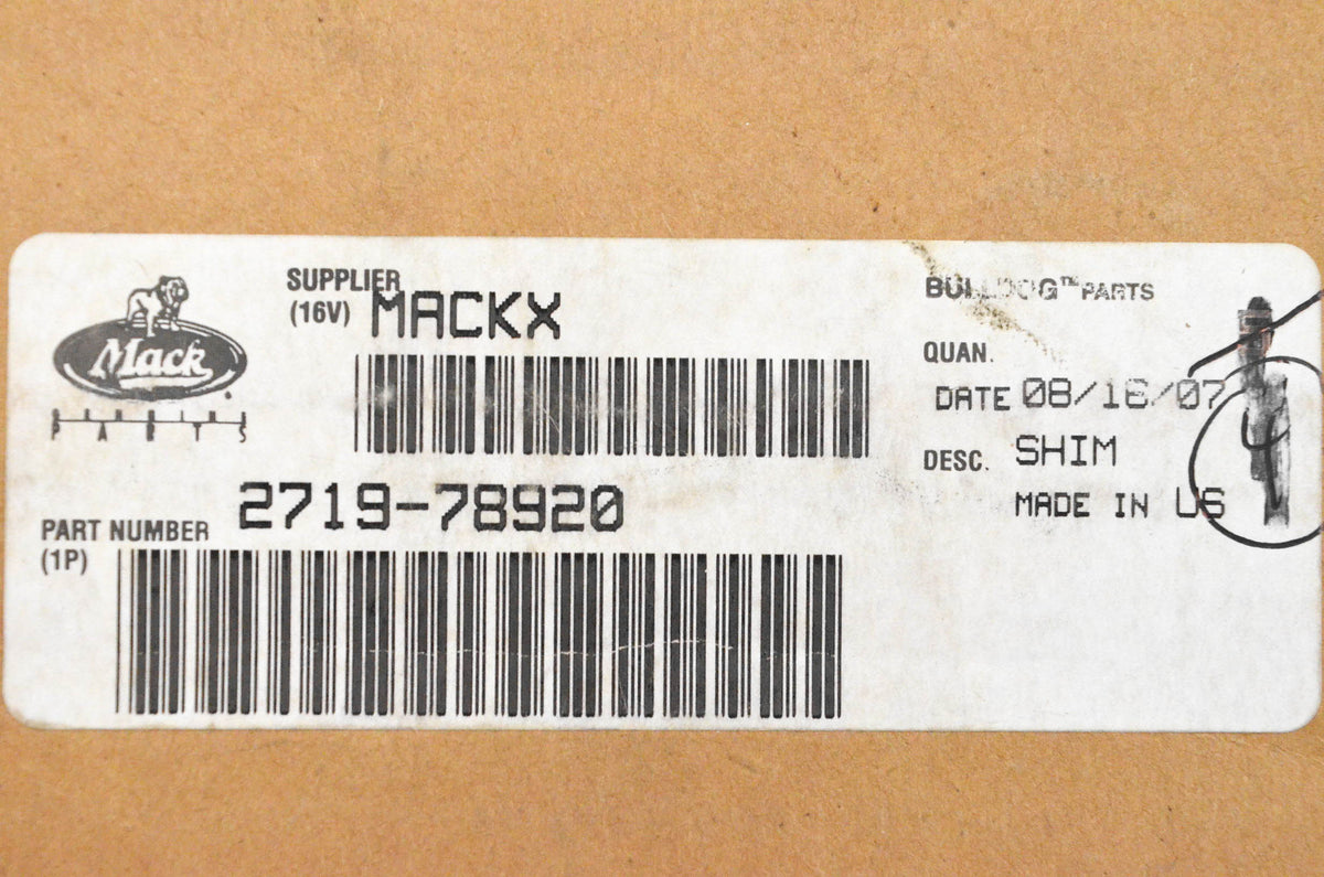 Mack 2719-78920 Shim NOS