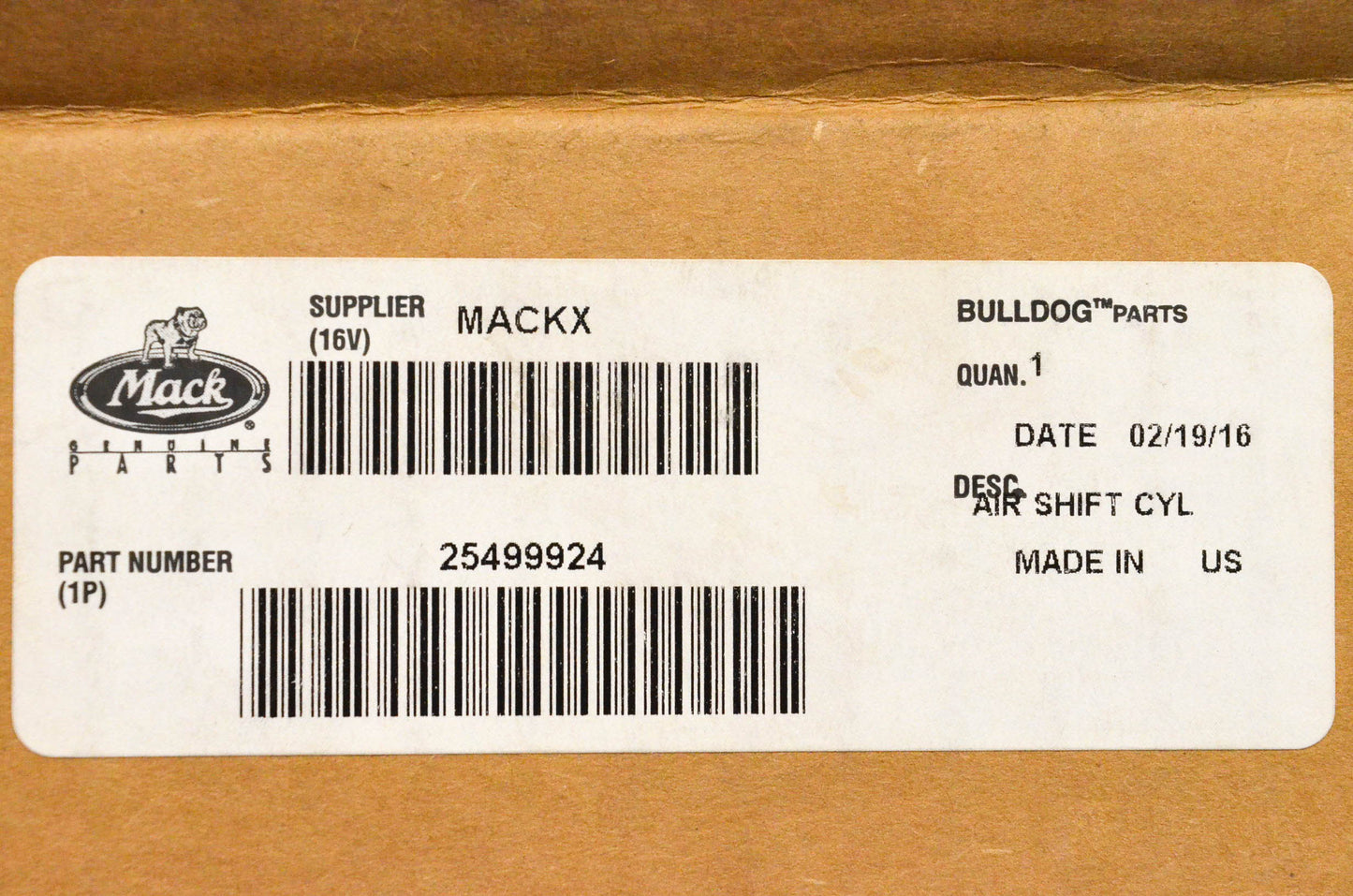 Mack 25499924 Air Shift NOS