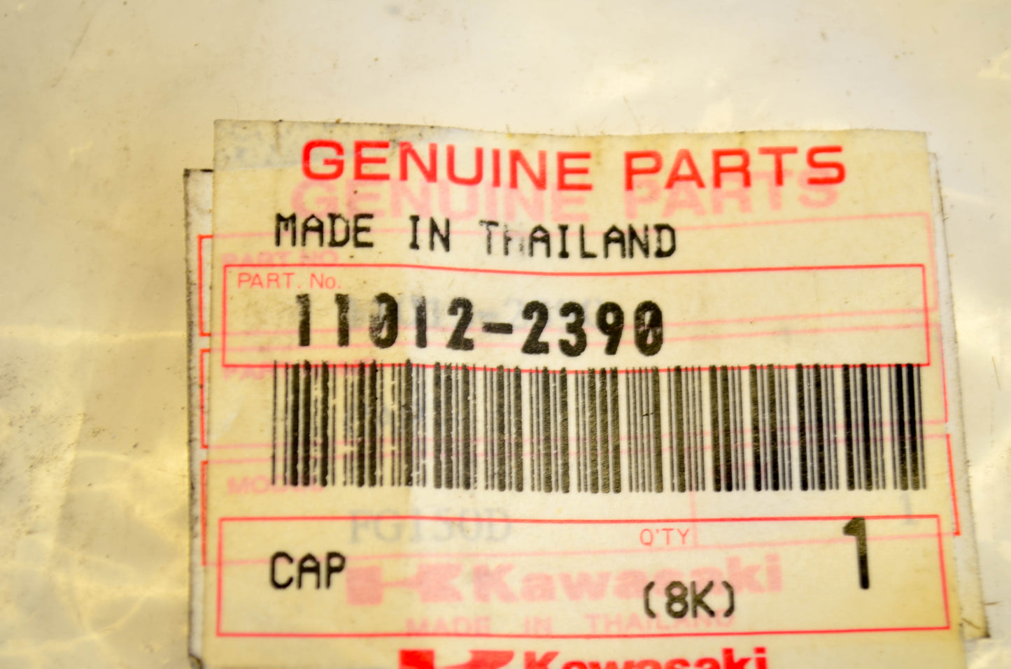 New OEM Kawasaki 11012-2390 Air Filter Cap NOS