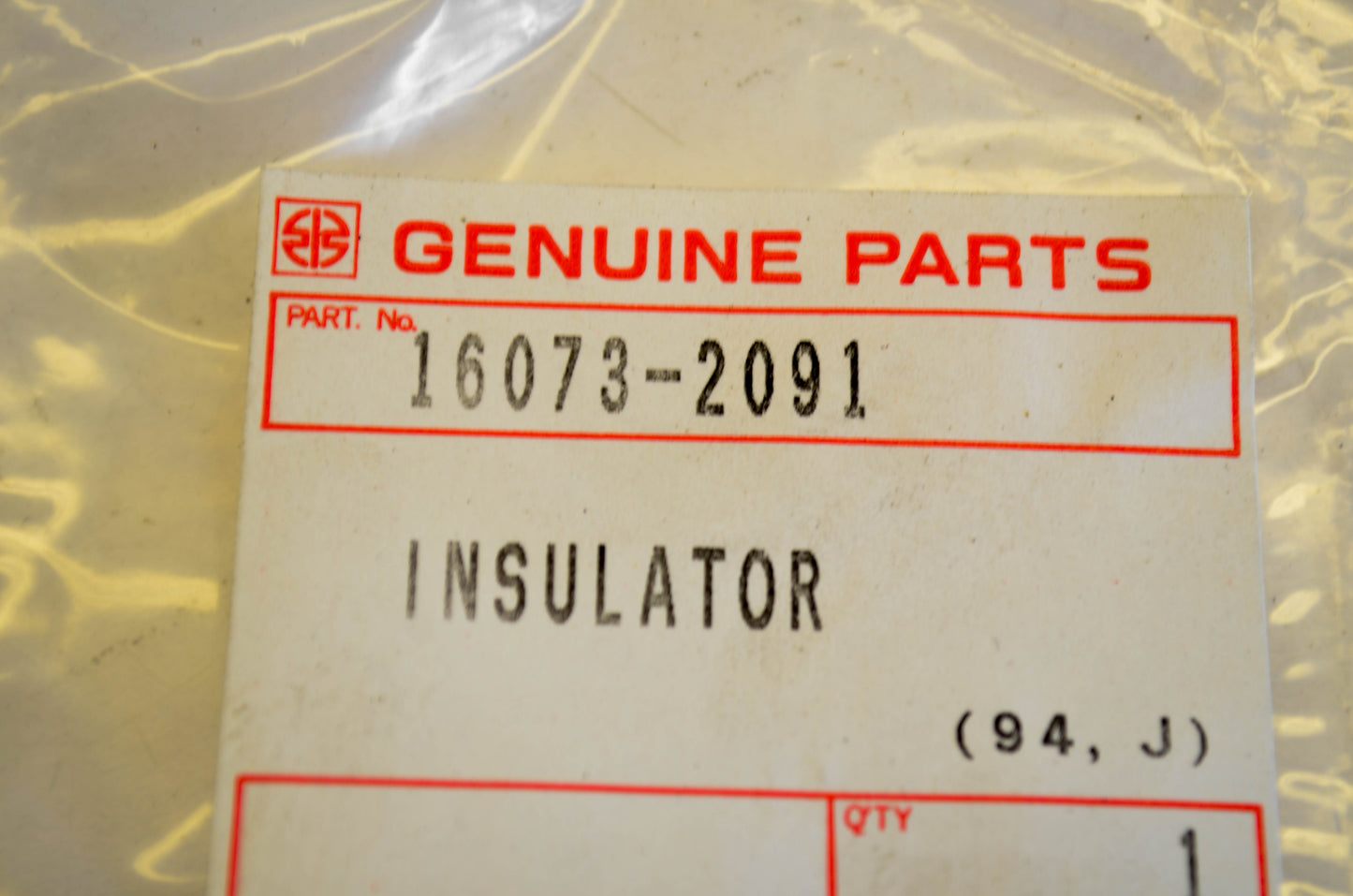 New OEM Kawasaki 16073-2091 Carburetor Insulator NOS