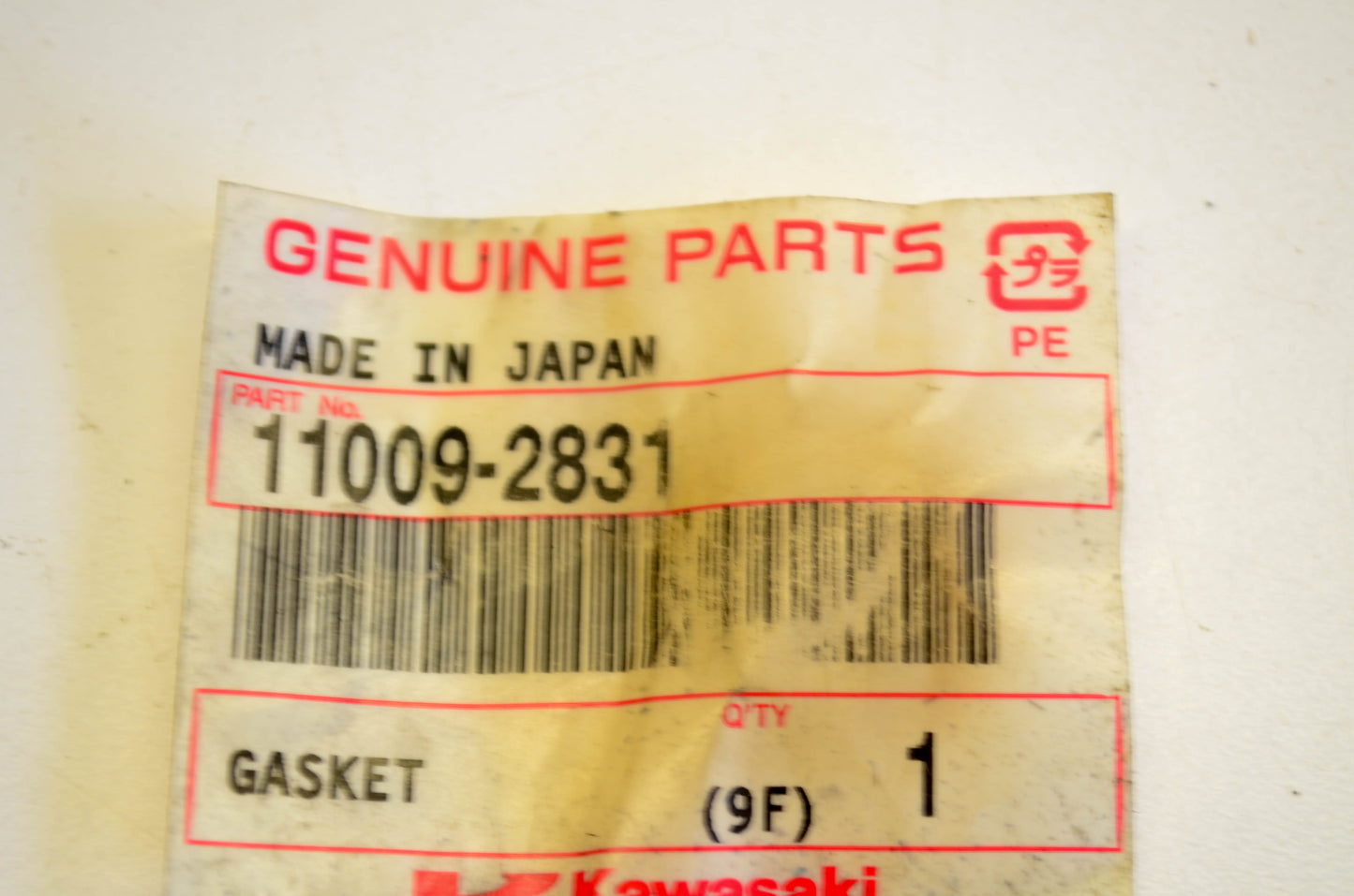 New OEM Kawasaki 11009-2831 Gasket NOS