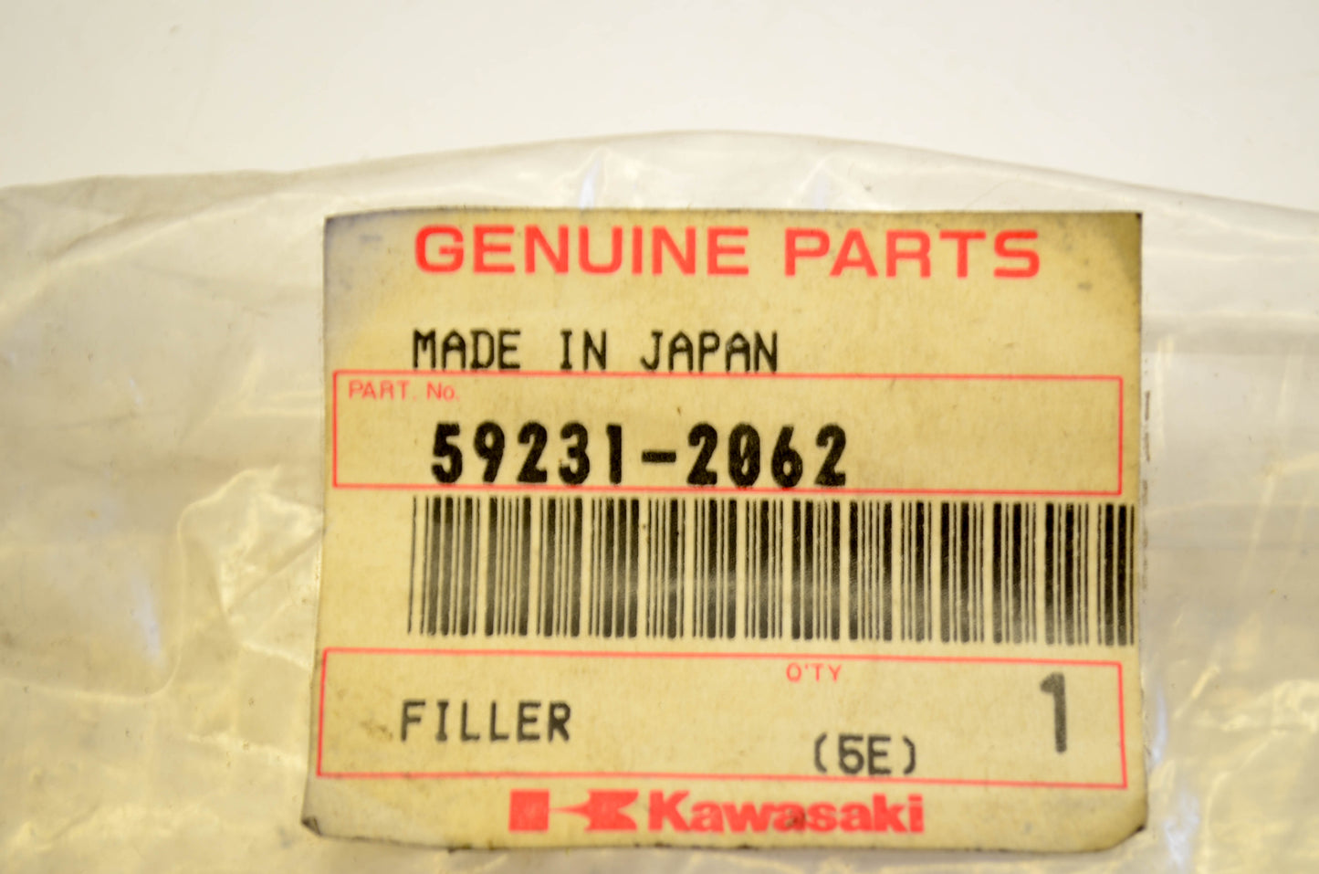 New OEM Kawasaki 59231-2062 Oil Fill Tube NOS