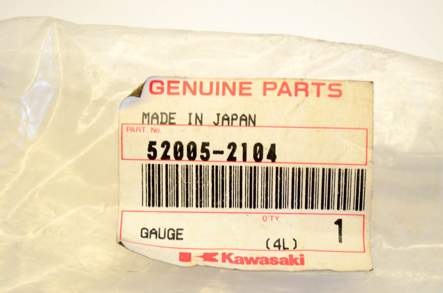 New OEM Kawasaki 52005-2104 Gauge NOS