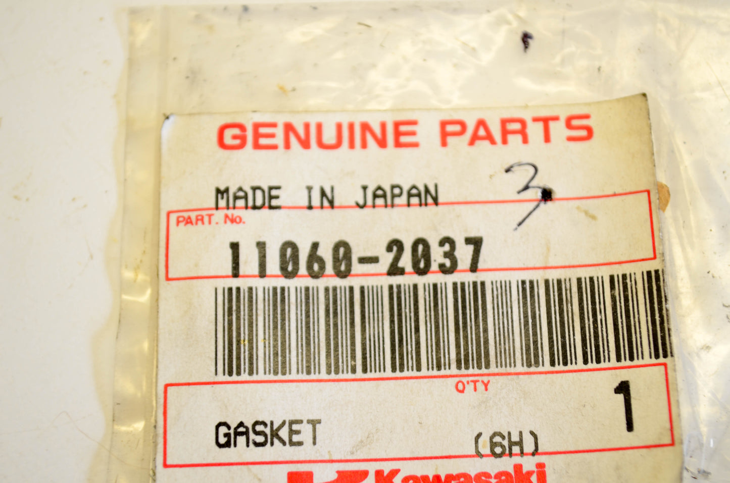 New OEM Kawasaki 11060-2037 Gasket NOS