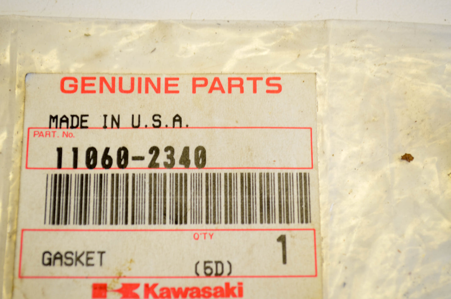 New OEM Kawasaki 11060-2340 Carburetor Gasket NOS