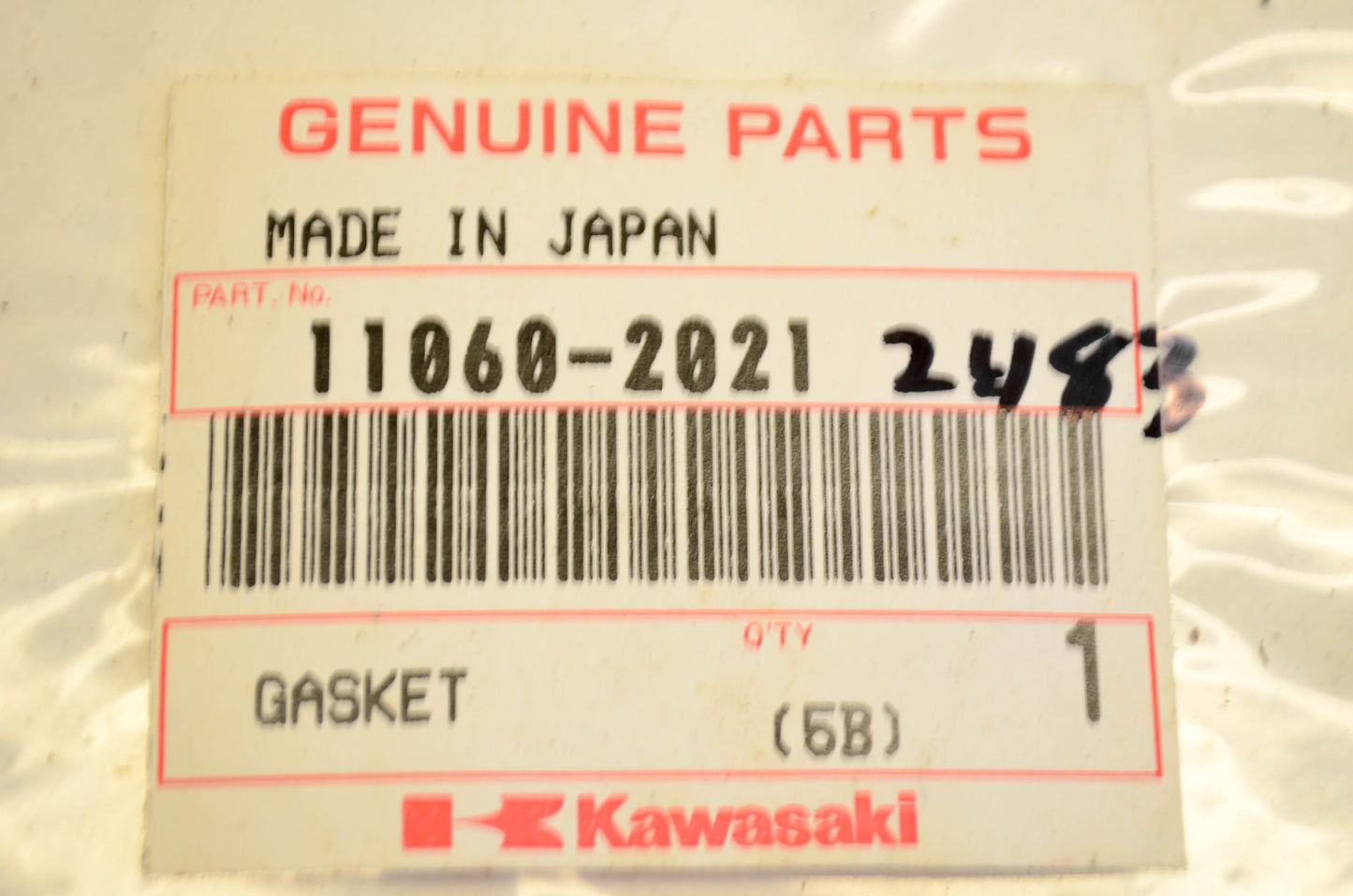 New OEM Kawasaki 11060-2021 Crankcase Cover Gasket NOS
