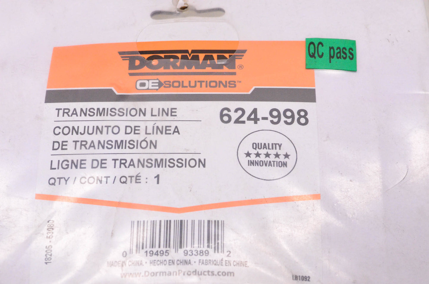 Dorman 624-998 Transmission Line NOS
