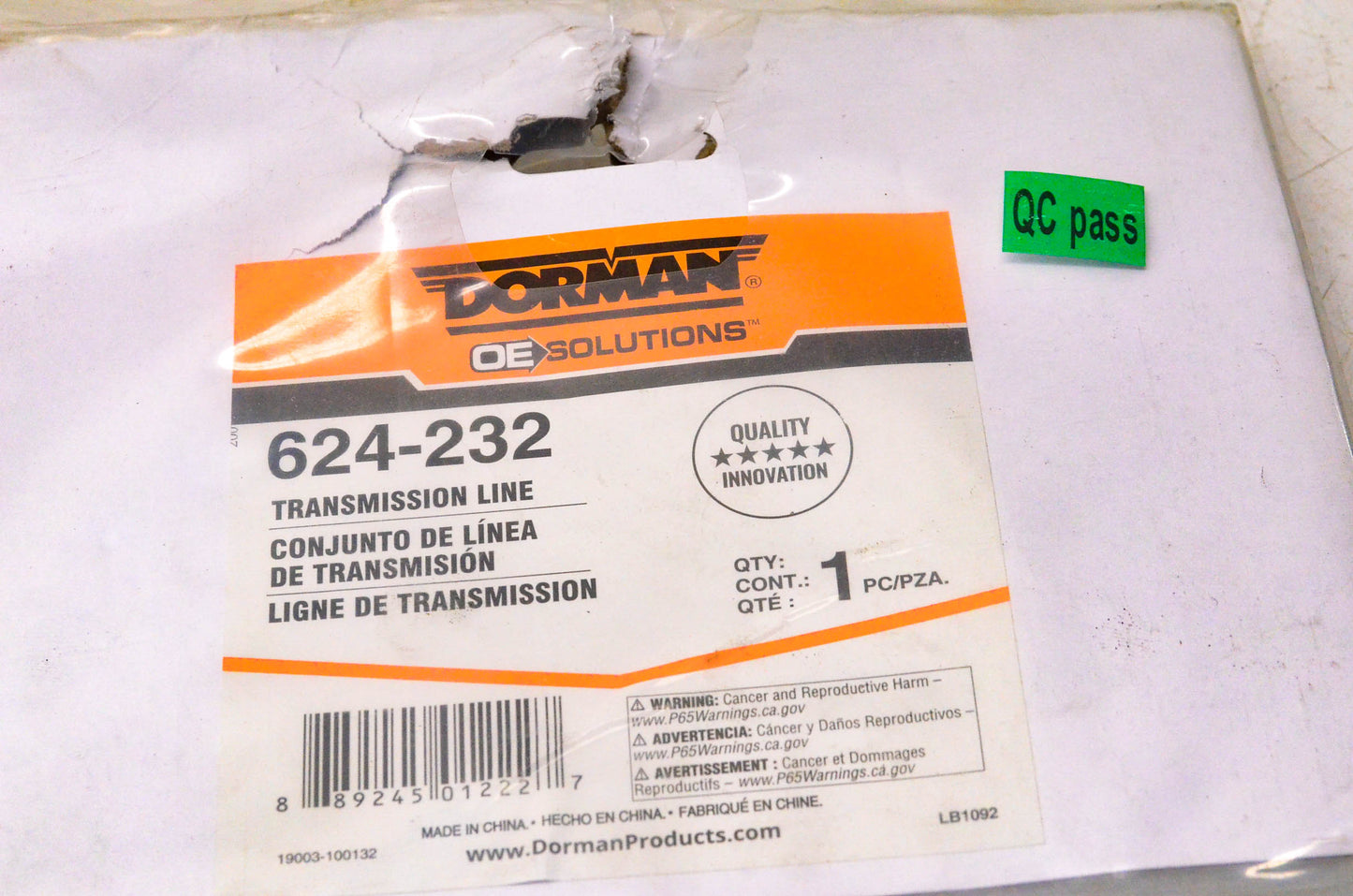 Dorman 624-232 Transmission Line NOS