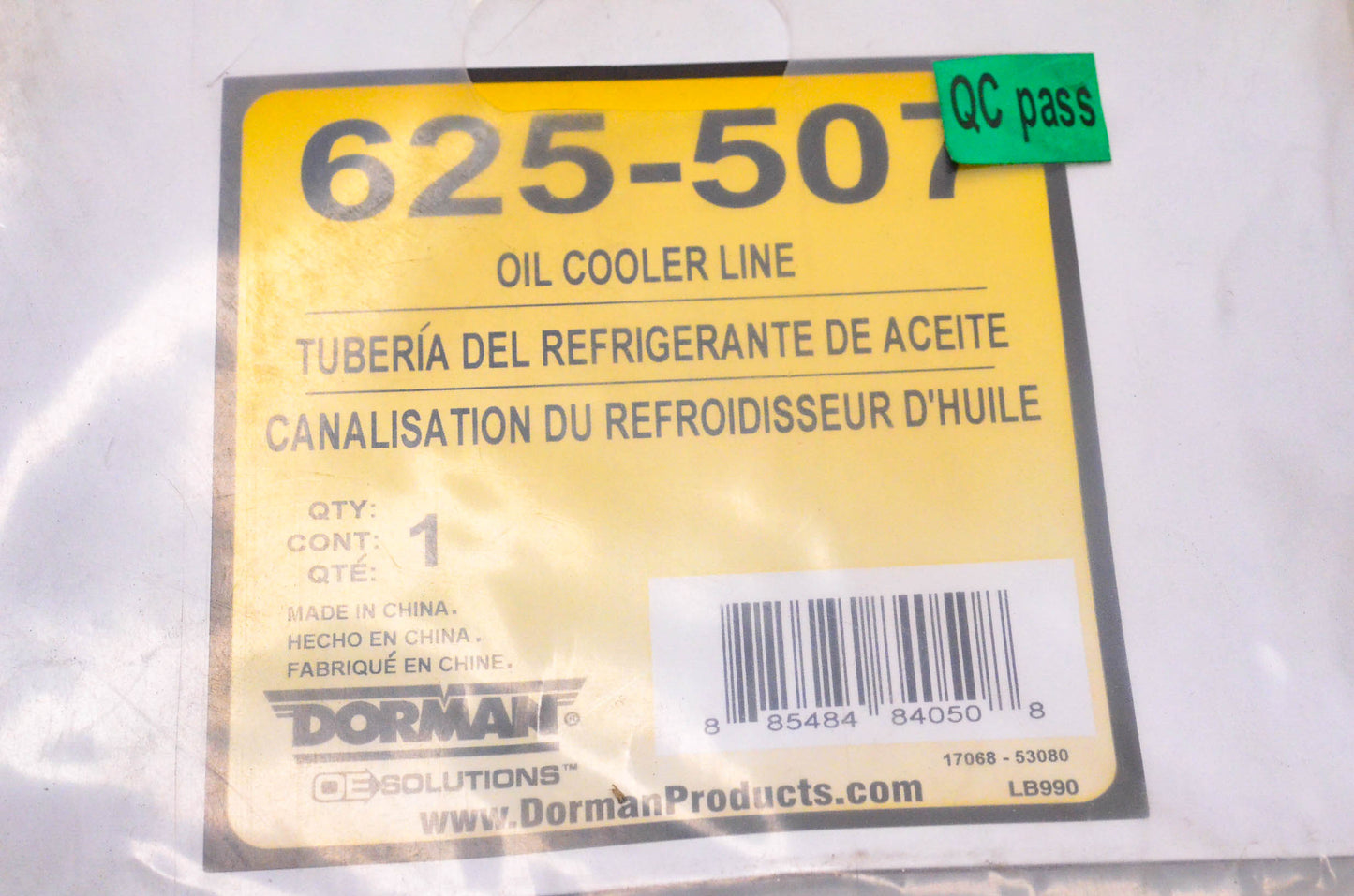 Dorman 625-507 Oil Cooler Line NOS