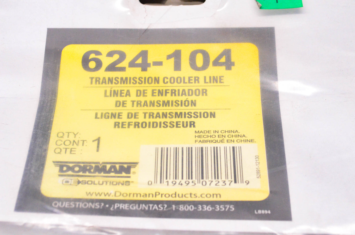Dorman 624-104 Transmission Cooler Line NOS