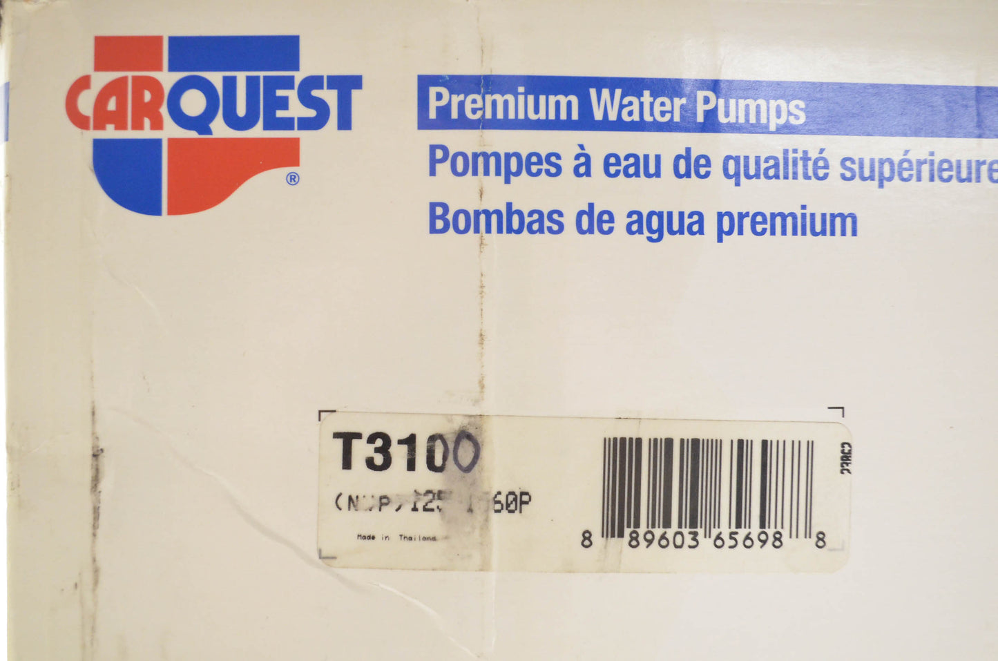 CarQuest T3100 Water Pump Kit NOS