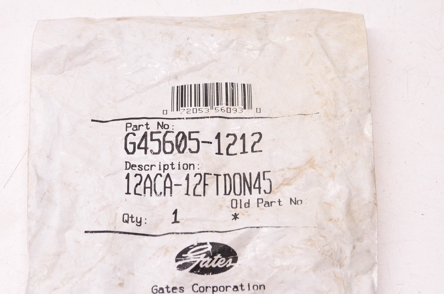 Gates G45605-1212, 12ACA-12FTDON45 PolarSeal Hydraulic Coupling NOS