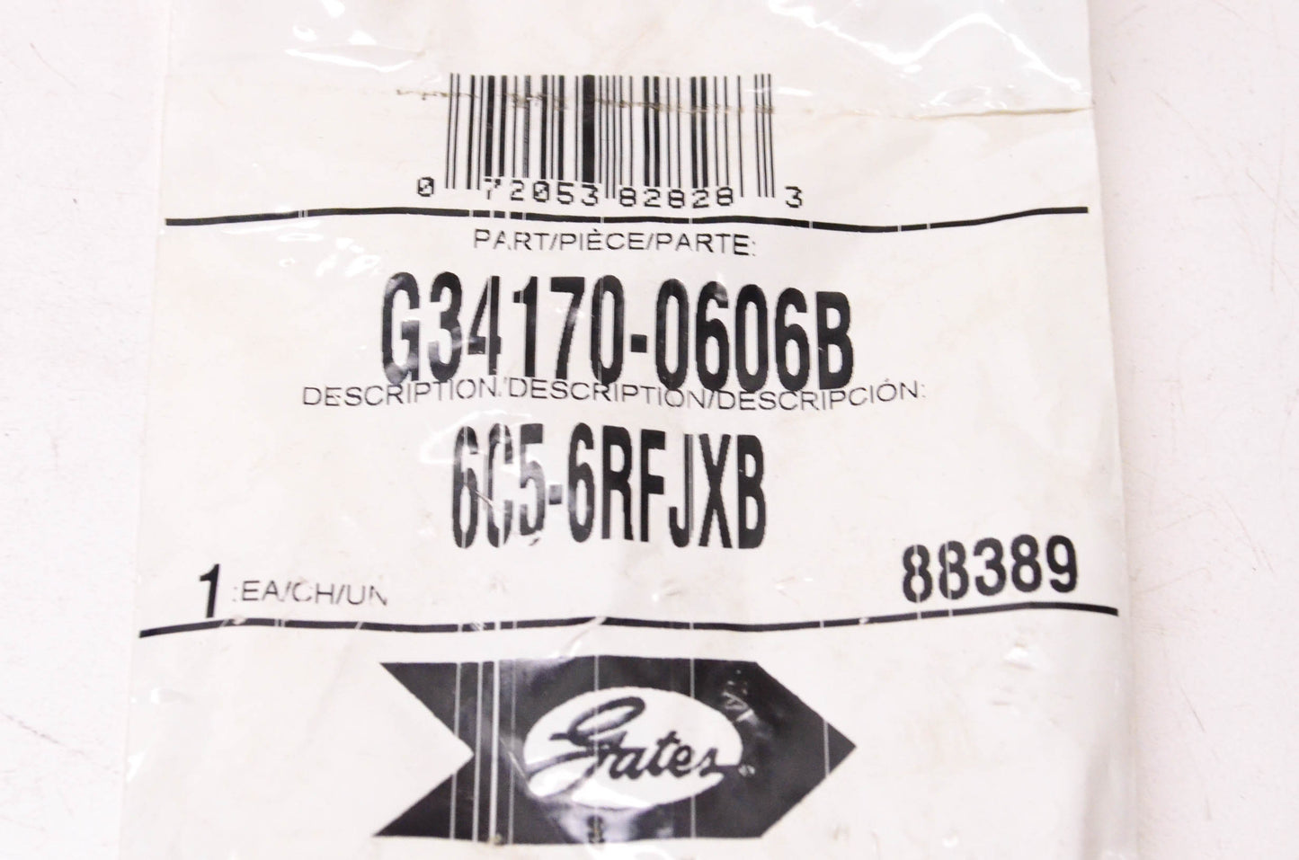 Gates G34170-0606B, 6C5-6RFJXB Hose Fitting NOS