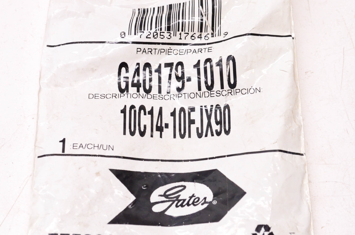Gates G40179-1010, 10C14-10FJX90 Mega Crimp Hydraulic Coupling NOS