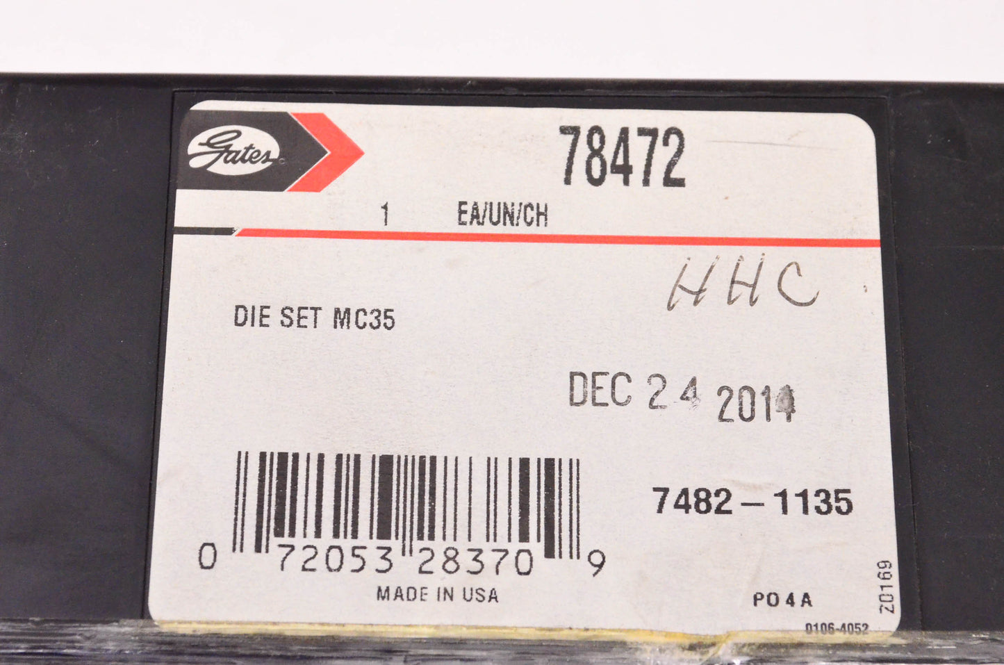 Gates 78472 Die for Mobile Crimp NOS