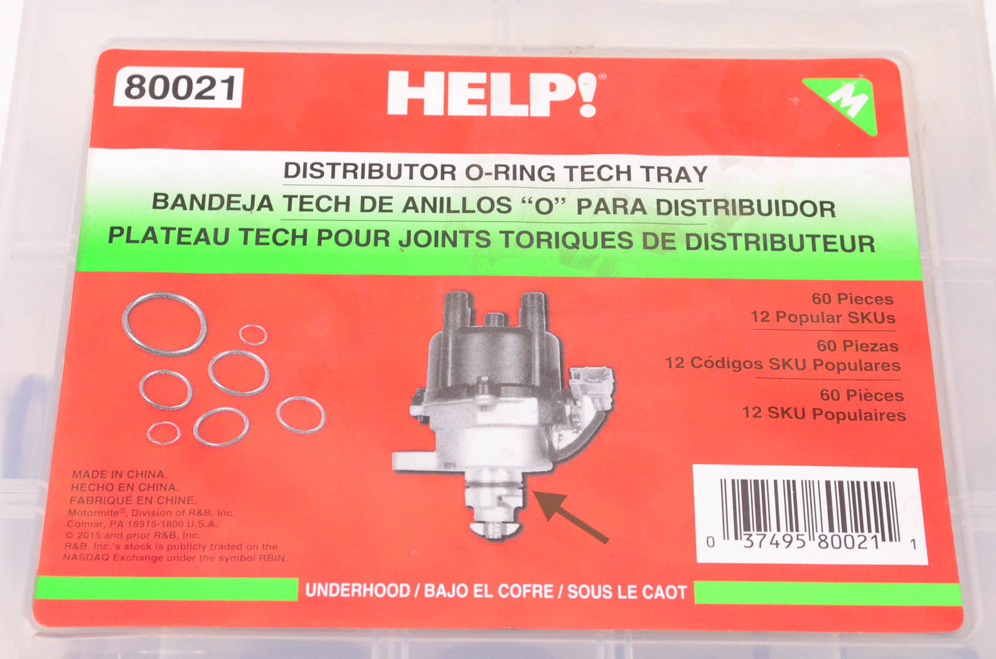 Dorman 80021 Incomplete Distributor O-Ring Tech Tray NOS