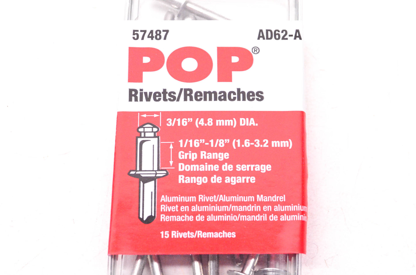 Stanley 57487, AD62-A 15 Count Rivet Kit NOS