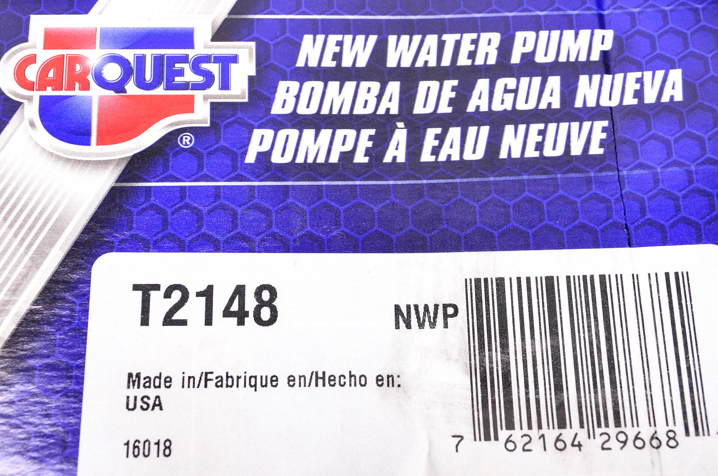 Carquest T2148 Water Pump NOS