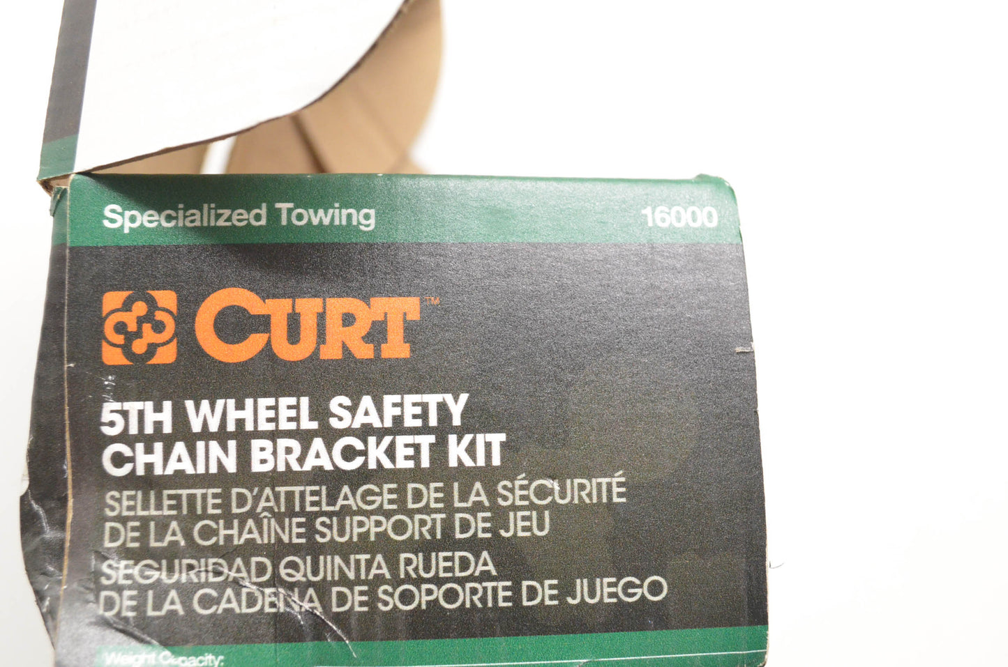 Curt 16000 Fifth Wheel Safety Chain Bracket Kit NOS