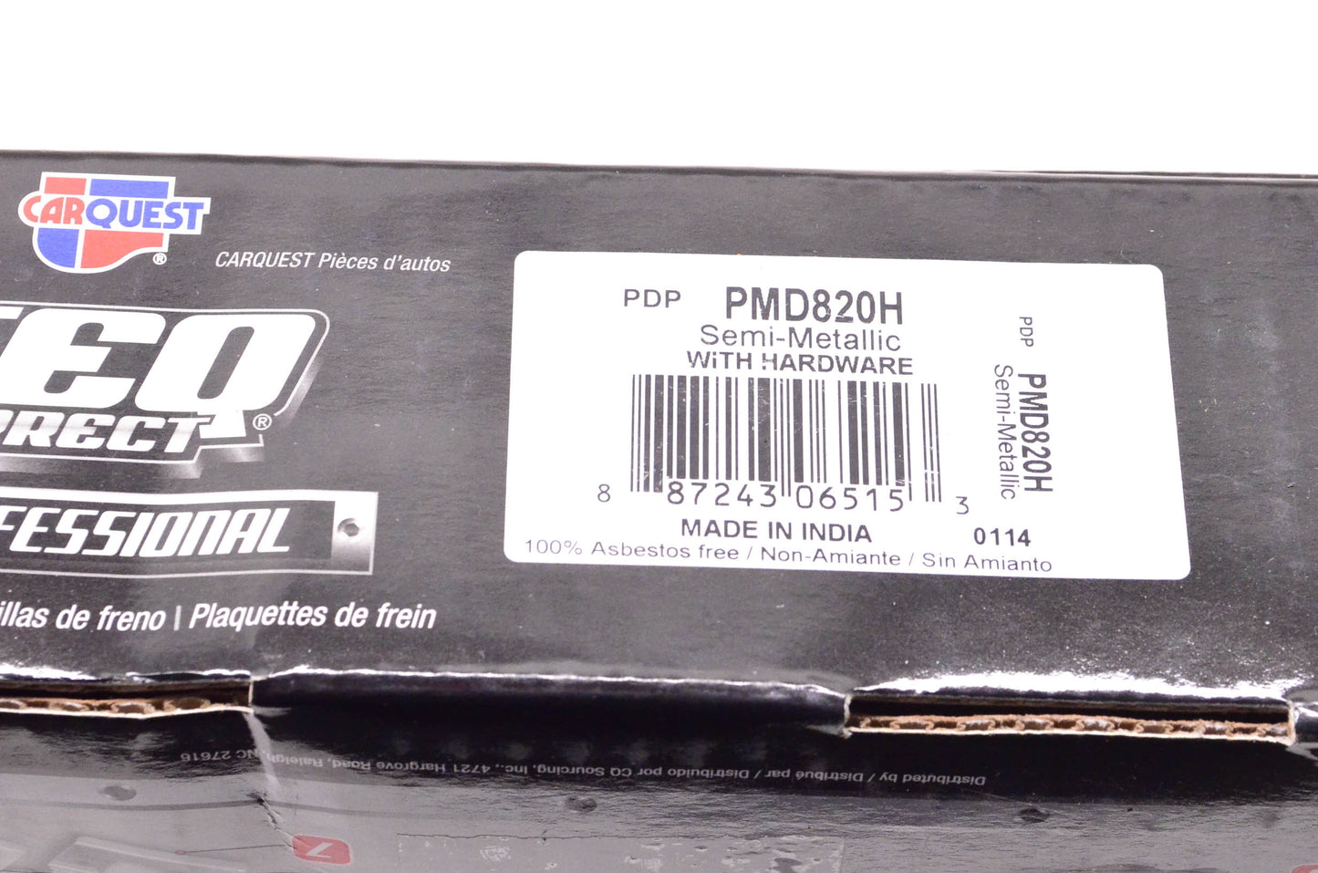 Carquest PMD820H Semi-Metallic Disc Brake Pad Kit NOS