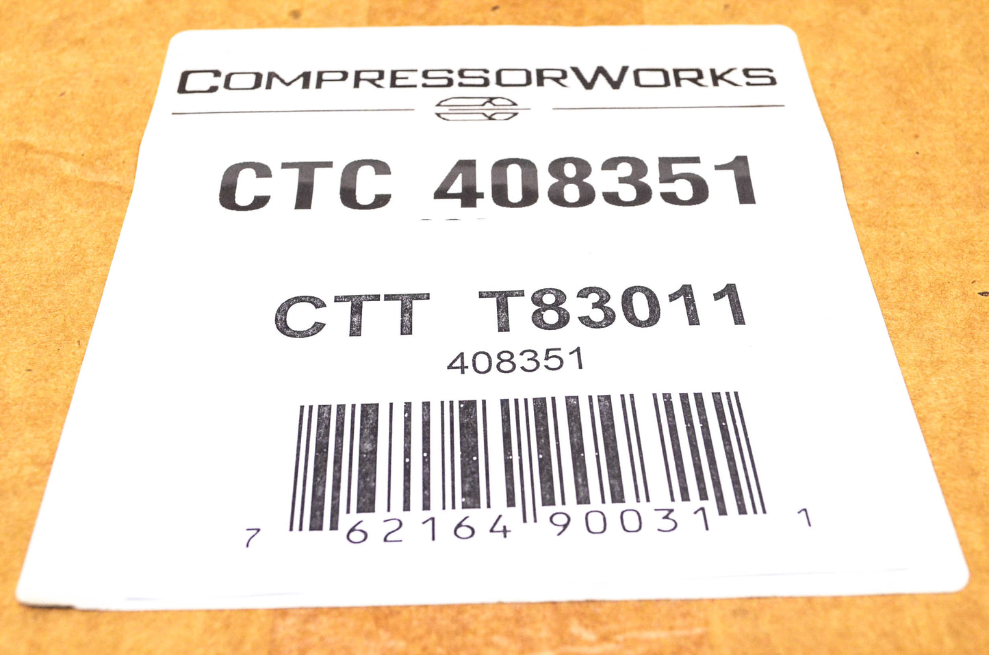 Compressor Works CTT T83011, CTC 408351, 408351 A/C Accumulator NOS