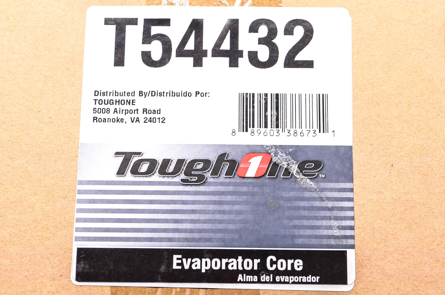 Tough1ne T54432 A/C Evaporator Core NOS