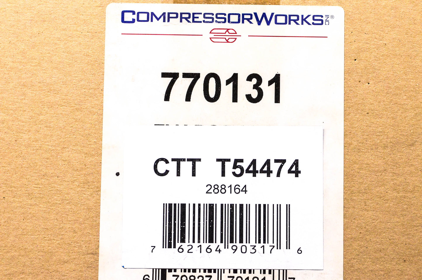 Compressor Works CTT T54474, 288164, 770131 A/C Evaporator Core NOS