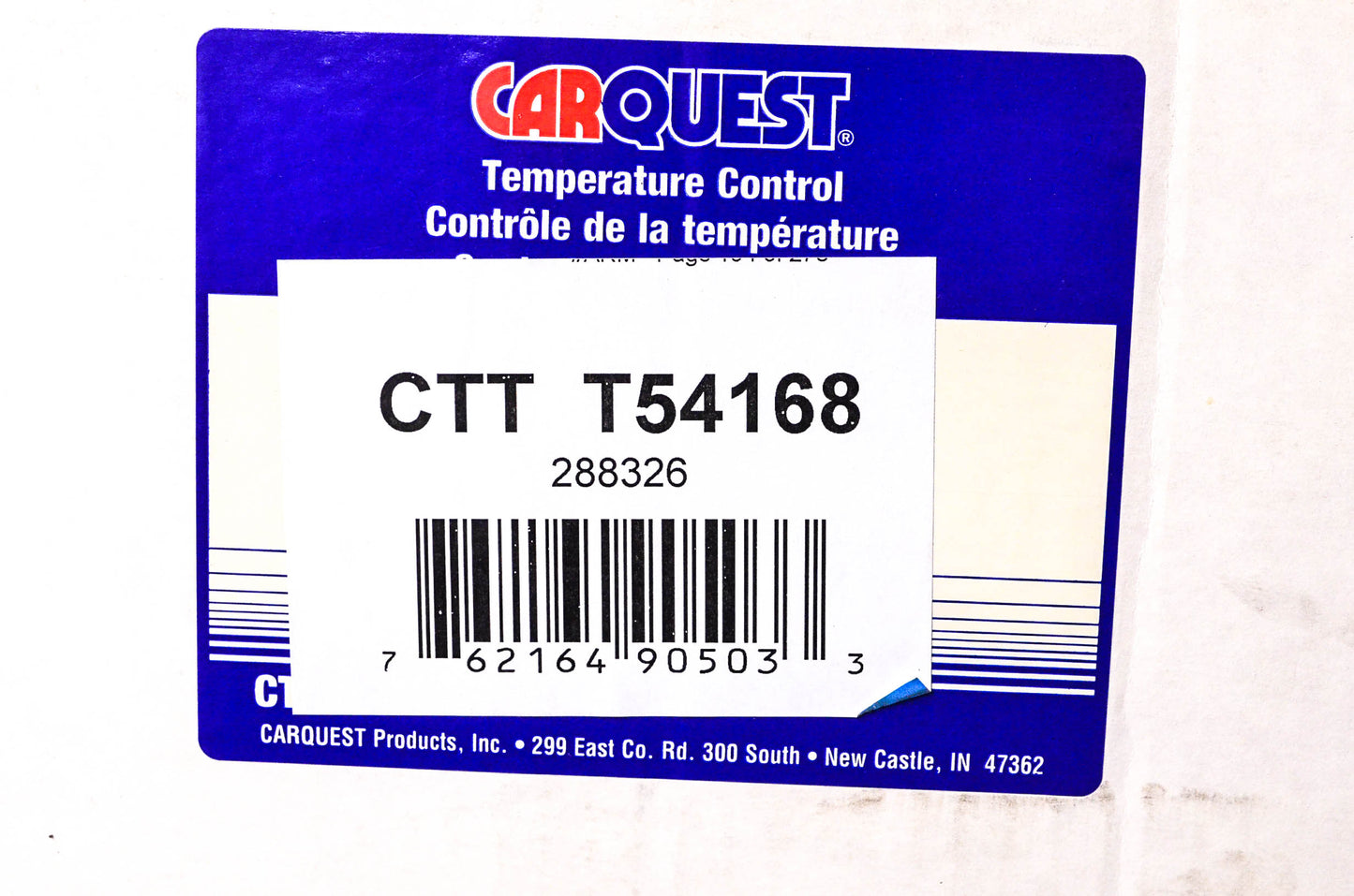 Carquest CTT T54168, 288326 A/C Evaporator Core NOS