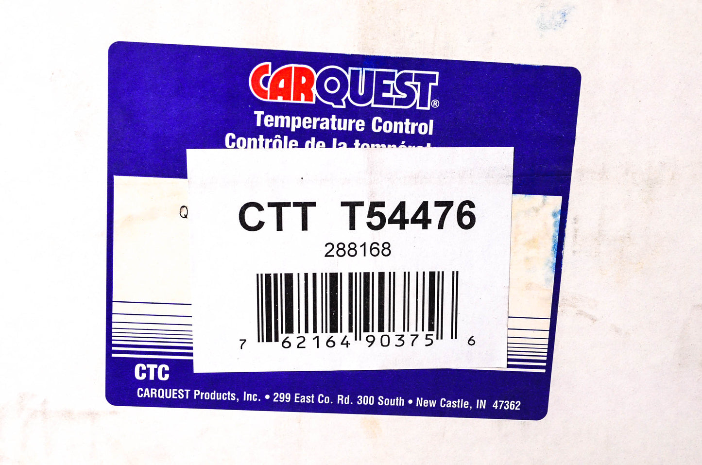 Carquest CTT T54476, 288168 A/C Evaporator Core NOS