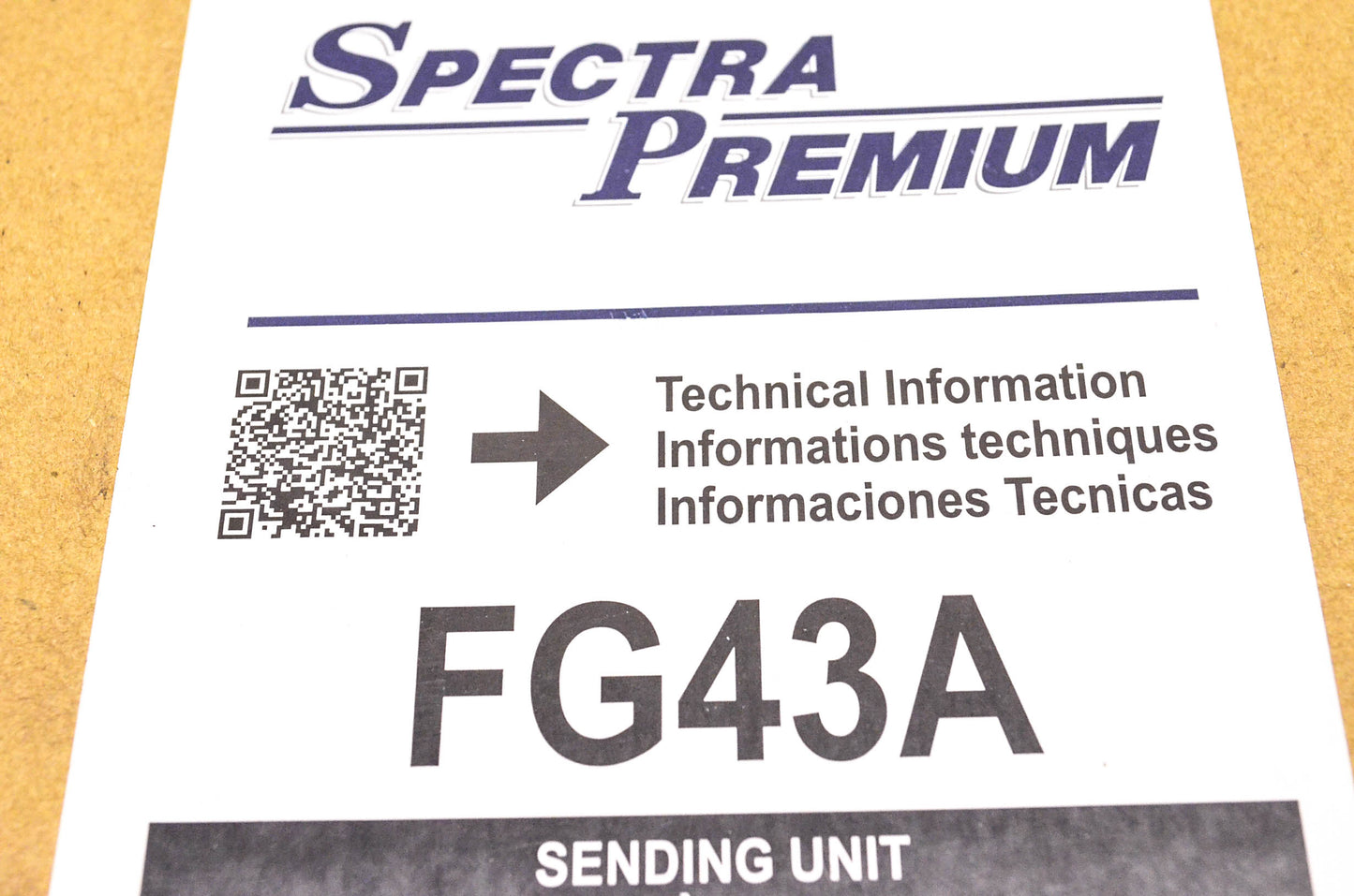 Spectra Premium FG43A Sending Unit NOS